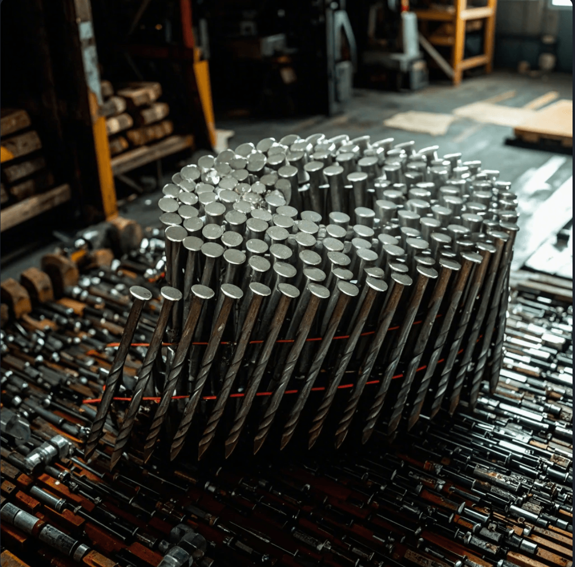 Đinh Cuộn kim xuân dùng để sử dụng với máy bắn đinh tối ưu hiệu suất làm việc