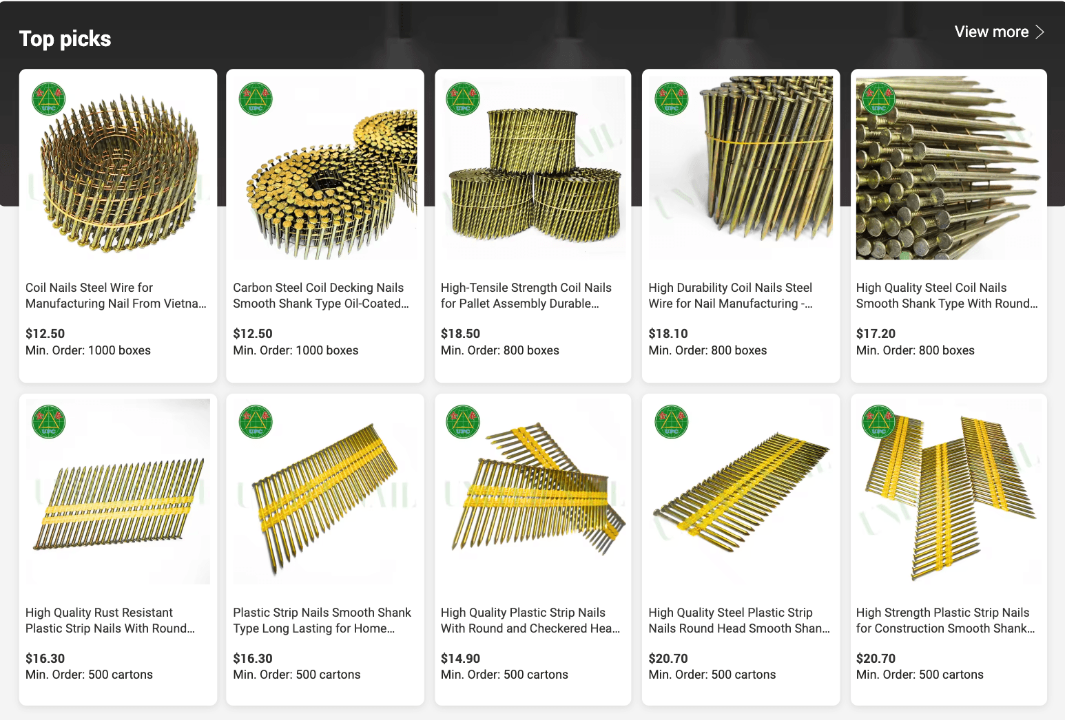 shopping on Alibaba B2B e-commerce platform