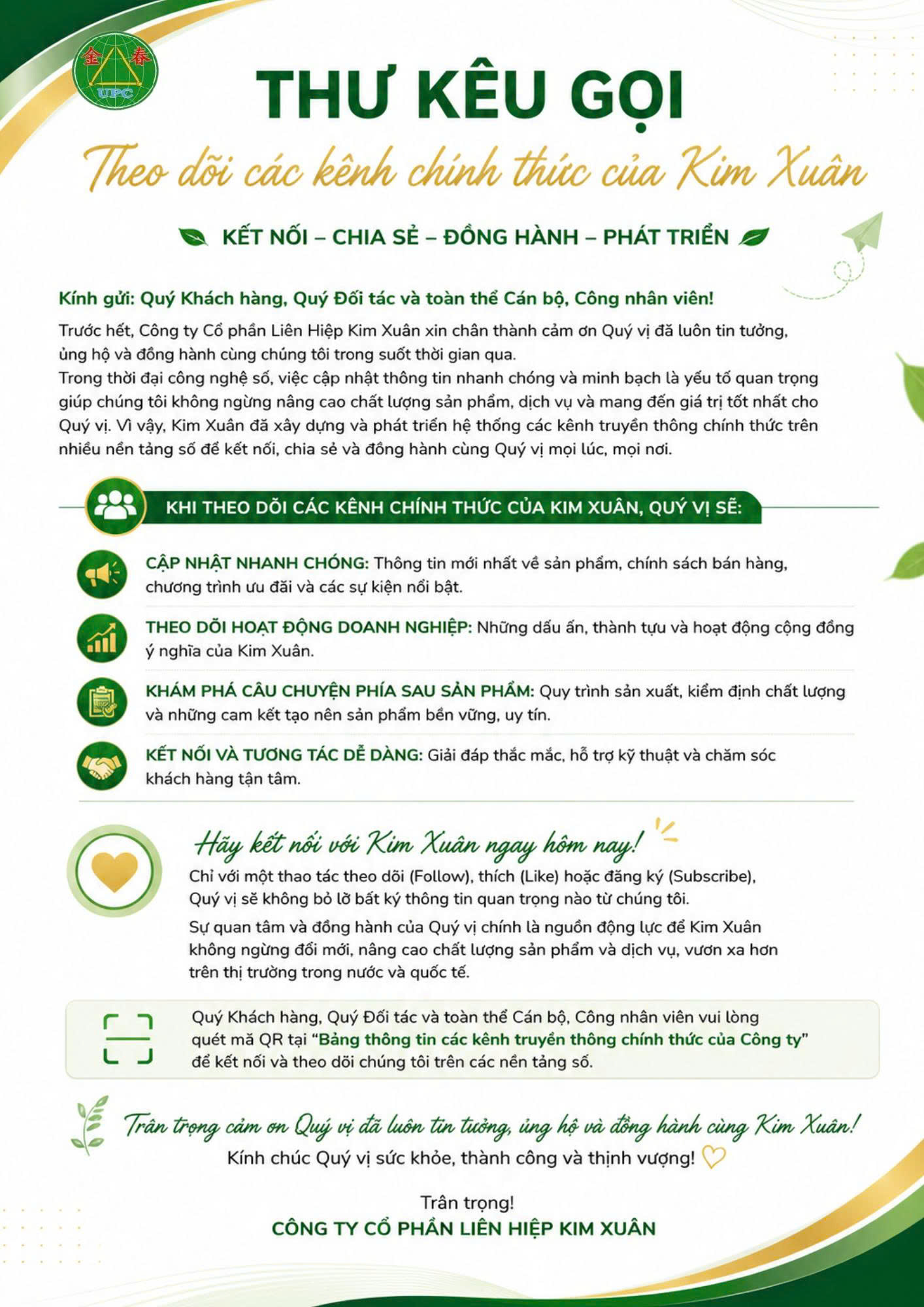 kênh truyền thông chính thức