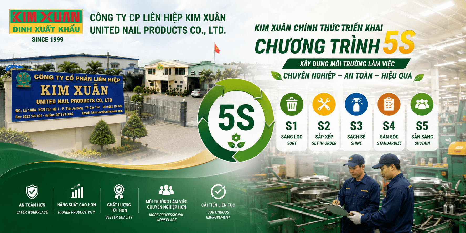 Kim Xuân triển khai chương trình 5S