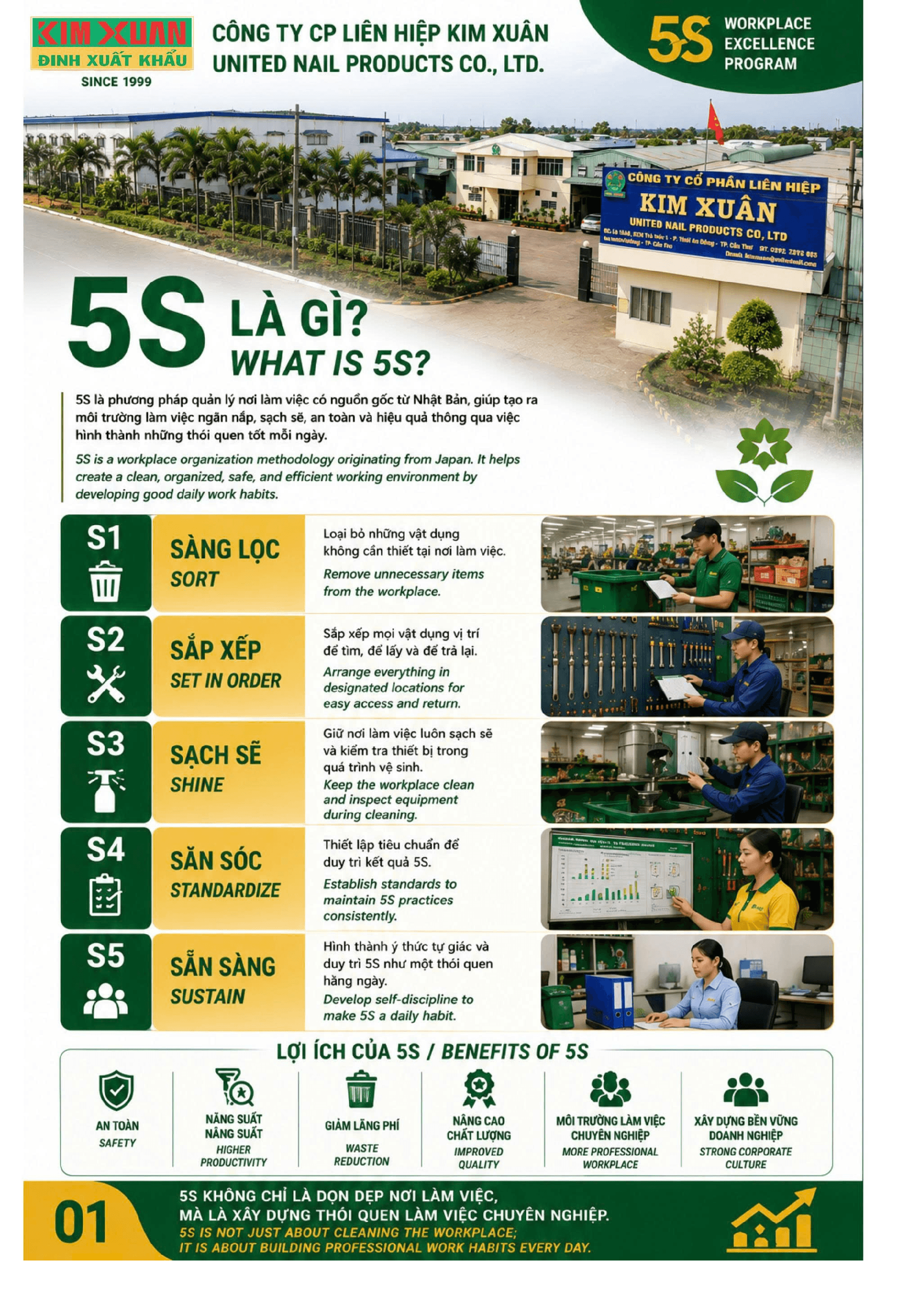 United Nail, 5S Workplace Excellence Program